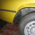 drivers side front wheel arch after paint